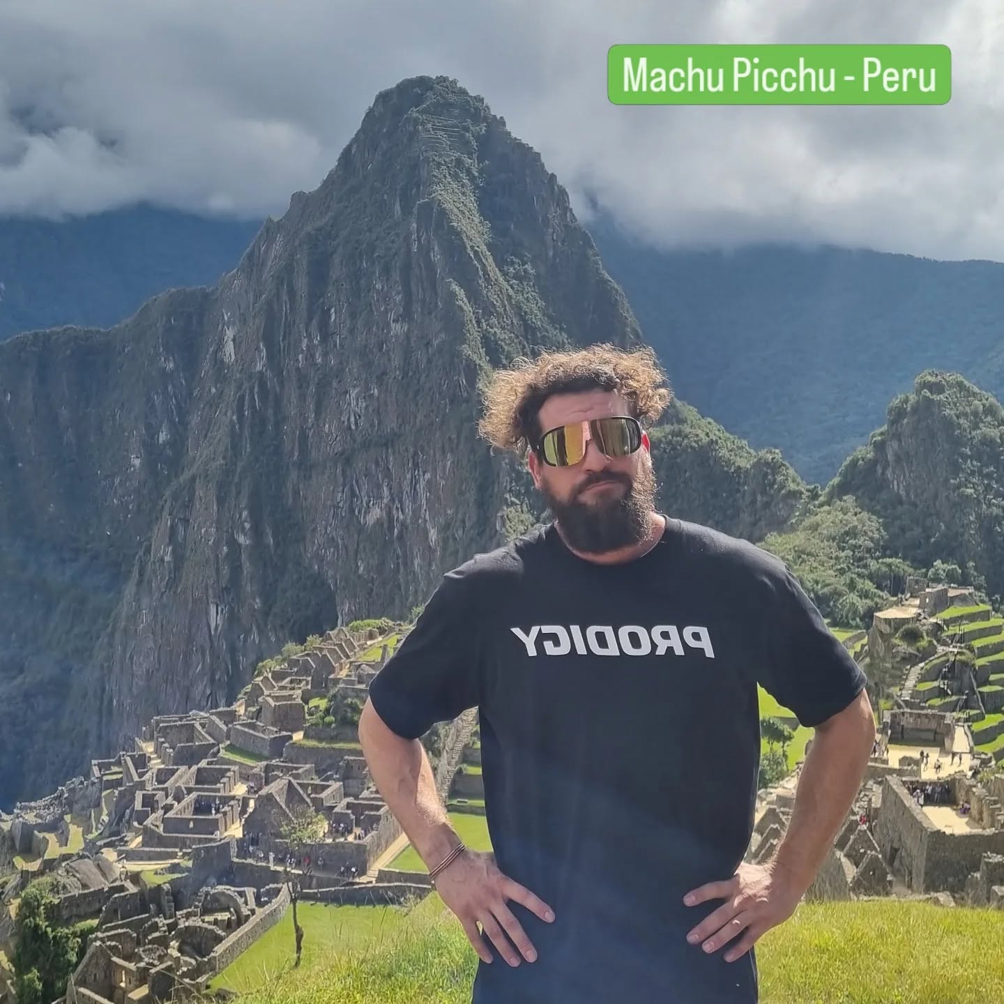 Brent overlooking Machu Picchu