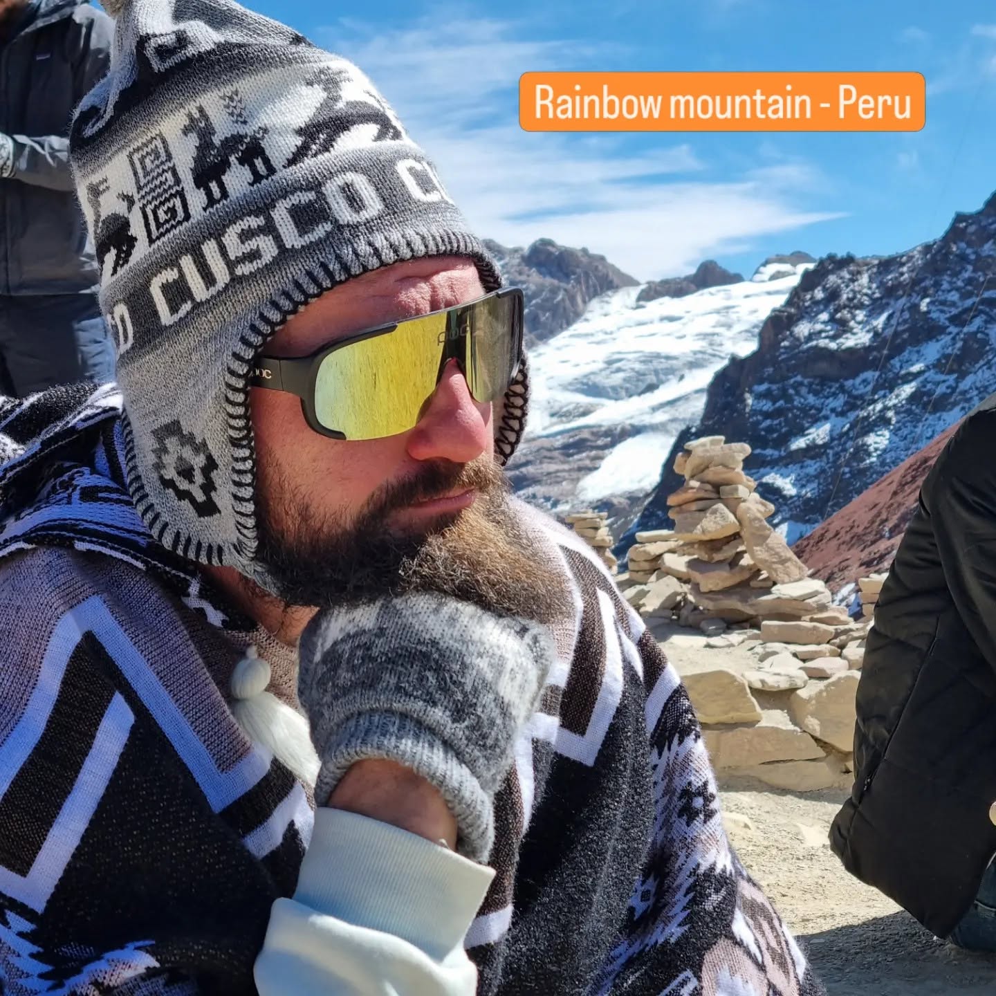 Brent at Rainbow Mountain in Peru