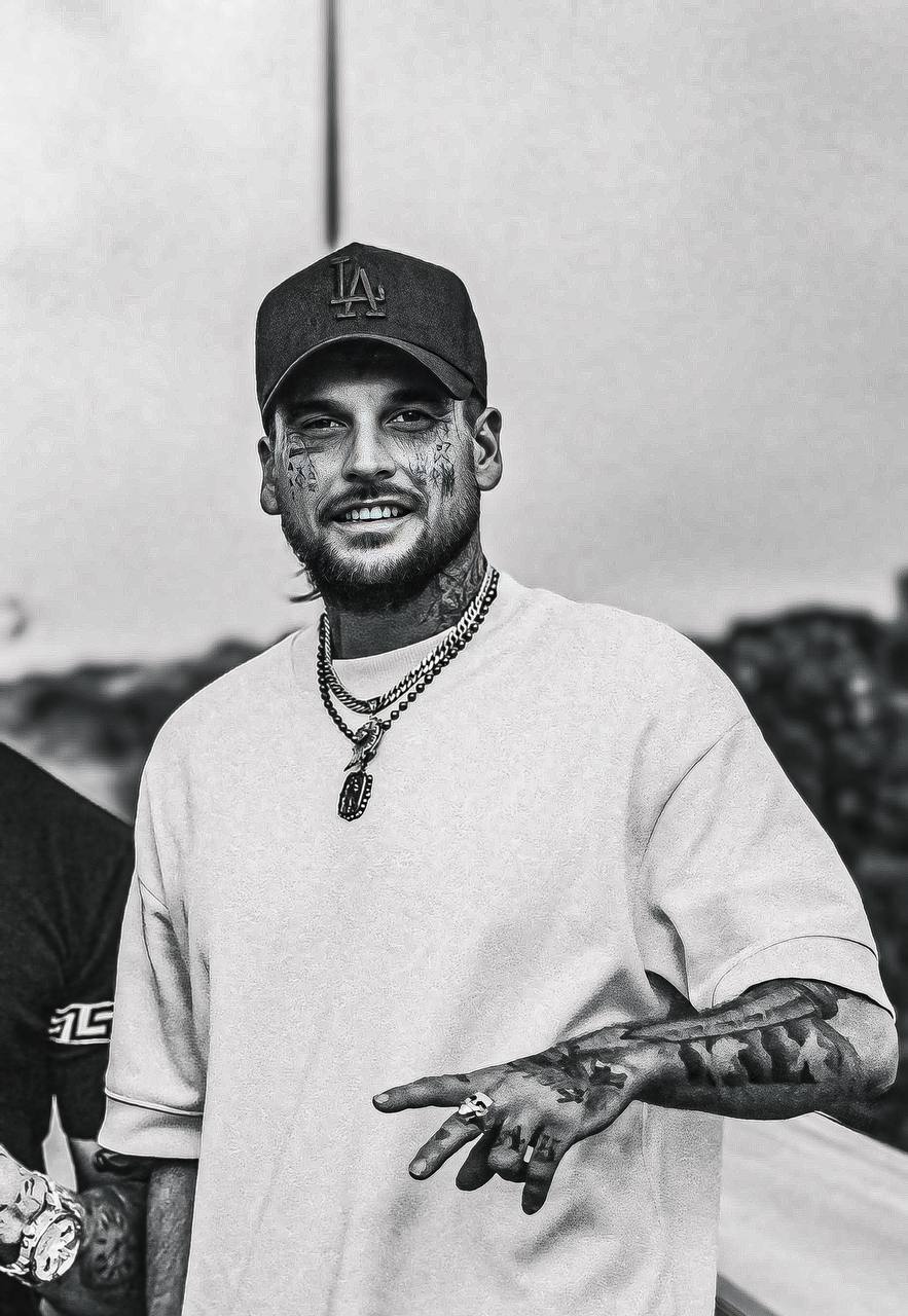 Pete smiling — black and white portrait